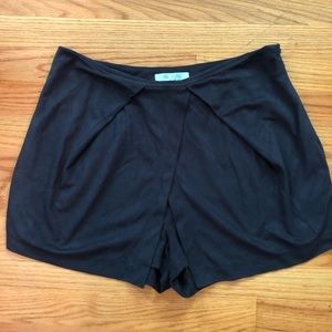 Velvet Navy Blue Shorts/Skirt
